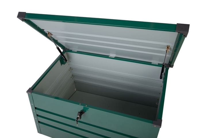 Pehmustelaatikko Cebrosa 62x100x64 cm - Vihreä - Puutarhakalusteet - Säilytyslaatikot & kalustesuojat - Säilytyslaatikot ulos