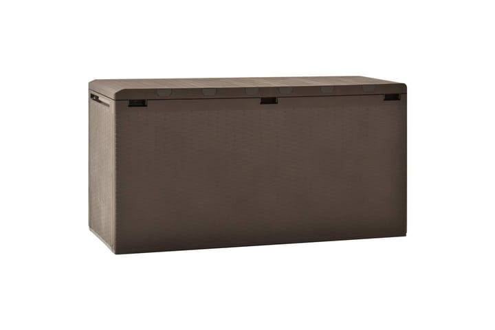Puutarhan varastoarkku ruskea 114x47x60 cm - Puutarhakalusteet - Säilytyslaatikot & kalustesuojat - Säilytyslaatikot ulos