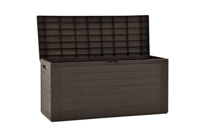 Puutarhan varastoarkku ruskea 116x44x55 cm - Puutarhakalusteet - Säilytyslaatikot & kalustesuojat - Säilytyslaatikot ulos
