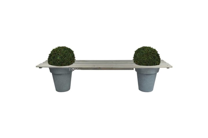 Esschert Design Planter Bench 180 cm NG71 - Harmaa - Piha & ulkoaltaat - Viljely & puutarhanhoito - Kasvihuone - Kasvihuoneen hyllyt