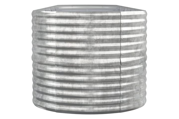 Puutarhakukkalaatikko jauhemaalattu teräs 440x80x68 cm hopea - Hopea - Puutarhakalusteet - Tarvikkeet ulos - Muut puutarhatarvikkeet - Ruukut ulkokäyttöön