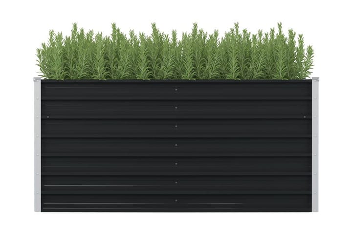 Puutarhalaatikko 160x80x77cm galvanoitu teräs antrasiitti - Antrasiitti - Puutarhakalusteet - Tarvikkeet ulos - Muut puutarhatarvikkeet - Ruukut ulkokäyttöön