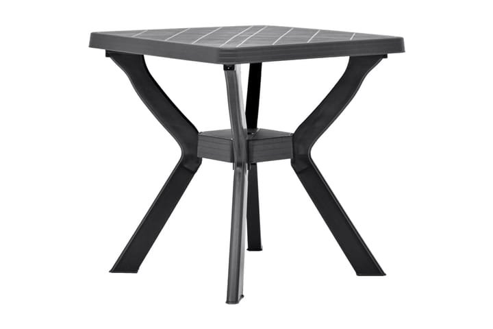 Bistropöytä antrasiitti 70x70x72 cm muovi - Antrasiitti - Puutarhakalusteet - Terassipöydät - Apupöytä & tarjotinpöytä ulos