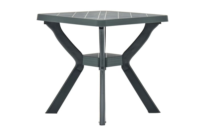Bistropöytä vihreä 70x70x72 cm muovi - Vihreä - Puutarhakalusteet - Terassipöydät - Apupöytä & tarjotinpöytä ulos