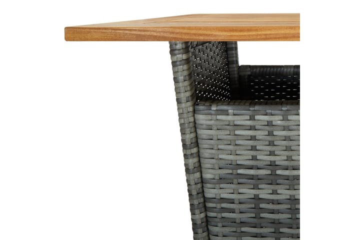 Baaripöytä harmaa 60x60x110 cm - Puutarhakalusteet - Terassipöydät - Baaripöydät