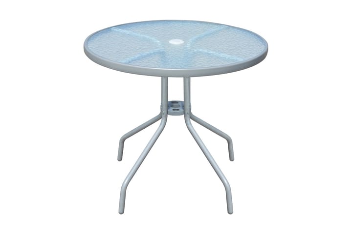 Bistropöytä harmaa 80x71 cm teräs - Harmaa - Puutarhakalusteet - Terassipöydät - Kahvilapöytä