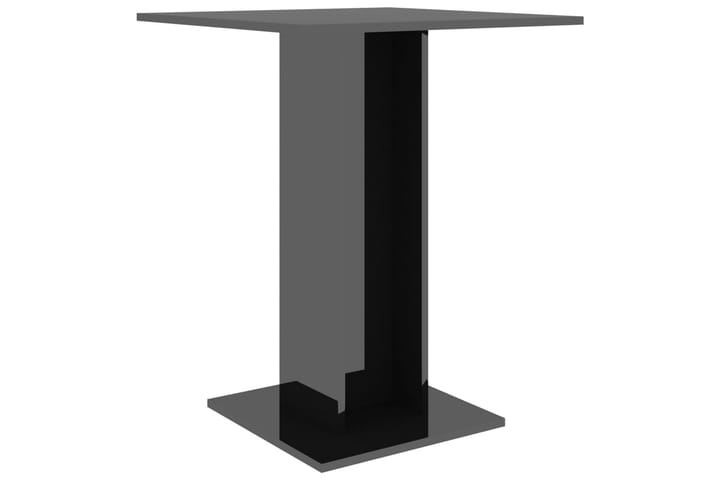 Bistropöytä korkeakiilto musta 60x60x75 cm lastulevy - Puutarhakalusteet - Terassipöydät - Ruokapöytä terassille