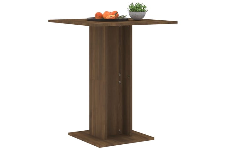 Bistropöytä ruskea tammi 60x60x75 cm tekninen puu - Ruskea - Puutarhakalusteet - Terassipöydät - Kahvilapöytä