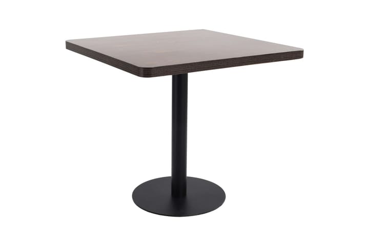 Bistropöytä tummanruskea 80x80 cm MDF - Ruskea - Puutarhakalusteet - Terassipöydät - Kahvilapöytä