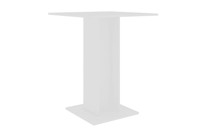 Bistropöytä valkoinen 60x60x75 cm lastulevy - Puutarhakalusteet - Terassipöydät - Kahvilapöytä