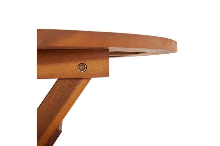 Kokoontaittuva puutarhapöytä 60x75 cm täysi akaasiapuu - Ruskea - Puutarhakalusteet - Terassipöydät - Kahvilapöytä