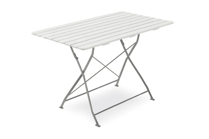 Parvekepöytä Hillerstorp Krögaren 70x120 cm - Valkoinen - Puutarhakalusteet - Terassipöydät - Kahvilapöydät