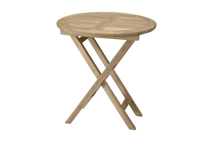 Parvekepöytä Kenya Pyöreä 70 cm Ruskea - Venture Home - Puutarhakalusteet - Terassipöydät - Kahvilapöytä