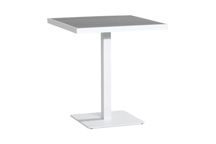 Parvekepöytä Tunis 70x70 cm - Valkoinen/Harmaa - Puutarhakalusteet - Terassipöydät - Kahvilapöytä
