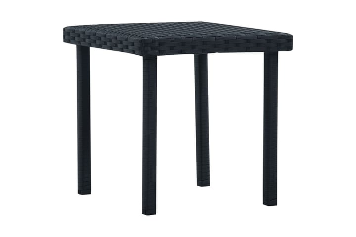 Puutarhapöytä musta 40x40x40 cm polyrottinki - Musta - Puutarhakalusteet - Terassipöydät - Ruokapöytä terassille