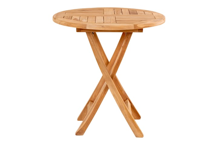 Ruokapöytä Fordyce 70 cm Pyöreä - Tiikki - Puutarhakalusteet - Terassipöydät - Kahvilapöytä