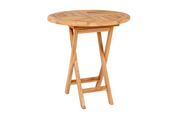 Ruokapöytä Fordyce 70 cm Pyöreä - Tiikki - Puutarhakalusteet - Terassipöydät - Kahvilapöytä
