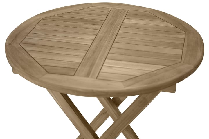 Simba Parvekepöytä Pyöreä 70 cm - Luonnonväri - Puutarhakalusteet - Terassipöydät - Kahvilapöytä