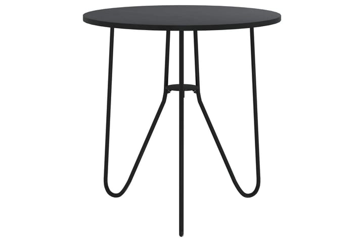 Teepöytä musta 48 cm MDF ja rauta - Musta - Huonekalut - Pöytä & ruokailuryhmä - Sohvapöytä