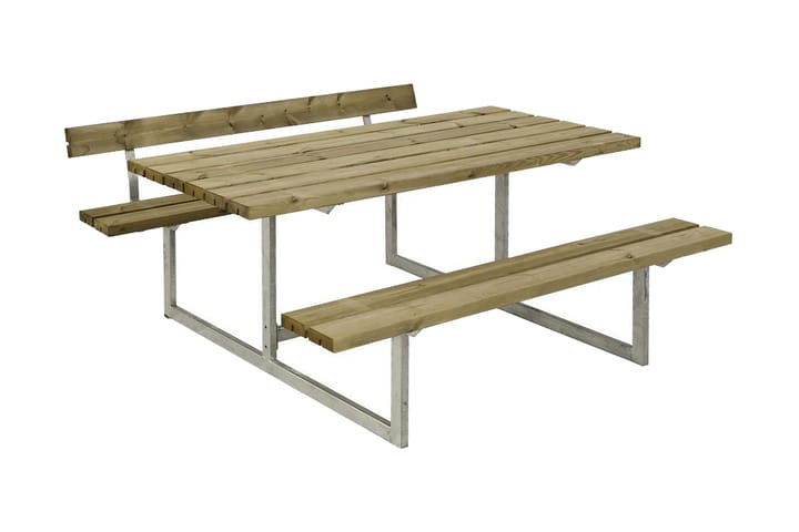 Basic Pöytä- ja penkkisetti 1 selkänojalla - Puutarhakalusteet - Terassipöydät - Piknikpöytä