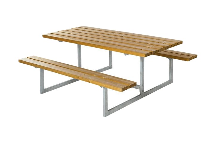 Basic Pöytä- ja penkkisetti - pituus 177 cm - Puutarhakalusteet - Terassipöydät - Piknikpöytä