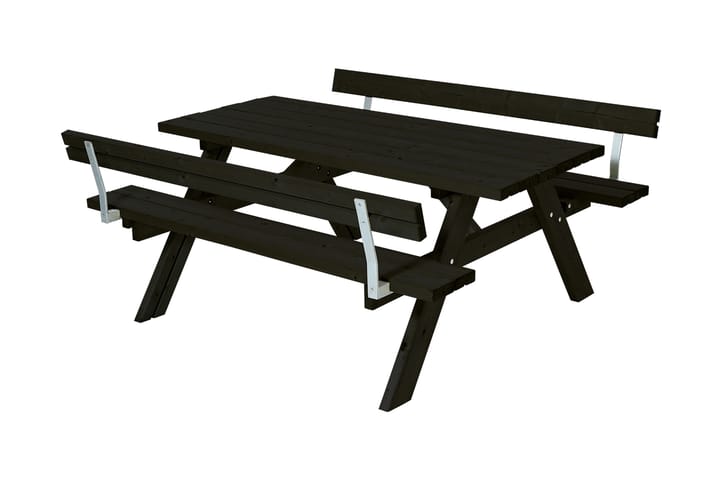 Pöytä- ja penkkisetti 2 selkänojalla - Puutarhakalusteet - Terassipöydät - Piknikpöytä