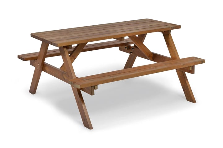 Picnic Pöytä A-malli Ruskea - Puutarhakalusteet - Terassipöydät - Piknikpöytä