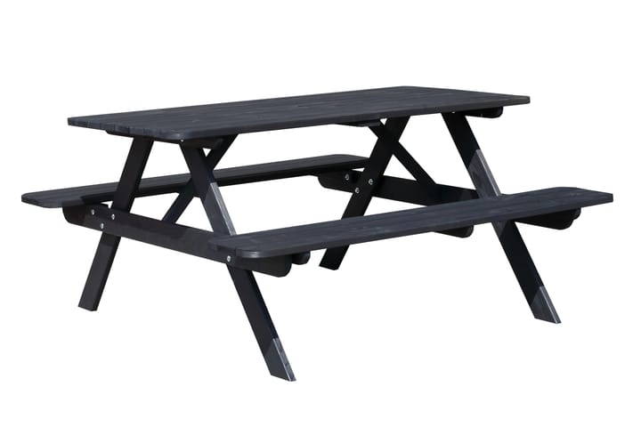 Piknikpöytä Nancie 158 cm - Kahvimusta - Puutarhakalusteet - Terassipöydät - Piknikpöytä