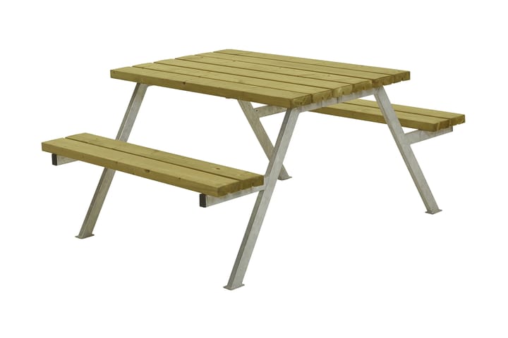 PLUS Alpha Pöytä/penkkisetti 118 cm Painekyllästetty - Puutarhakalusteet - Terassipöydät - Piknikpöytä