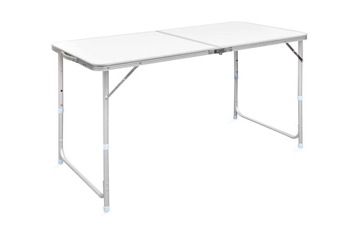 Kokoontaitettava retkipöytä 120 x 60 cm alumiini - Valkoinen - Puutarhakalusteet - Terassipöydät - Retkipöytä