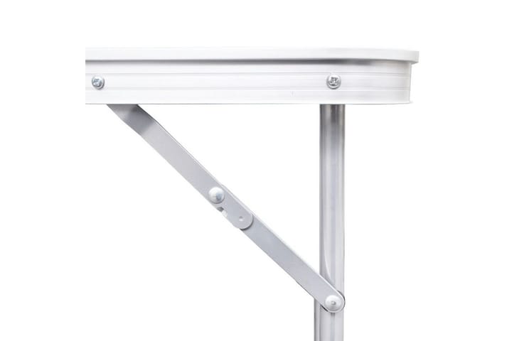 Kokoontaitettava retkipöytä 120 x 60 cm alumiini - Valkoinen - Puutarhakalusteet - Terassipöydät - Retkipöytä