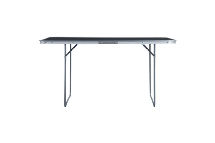 Kokoontaitettava retkipöytä harmaa alumiini 180x60 cm - Puutarhakalusteet - Terassipöydät - Retkipöytä