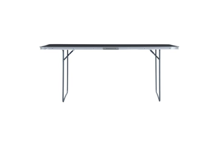 Kokoontaitettava retkipöytä harmaa alumiini 240x60 cm - Puutarhakalusteet - Terassipöydät - Retkipöytä