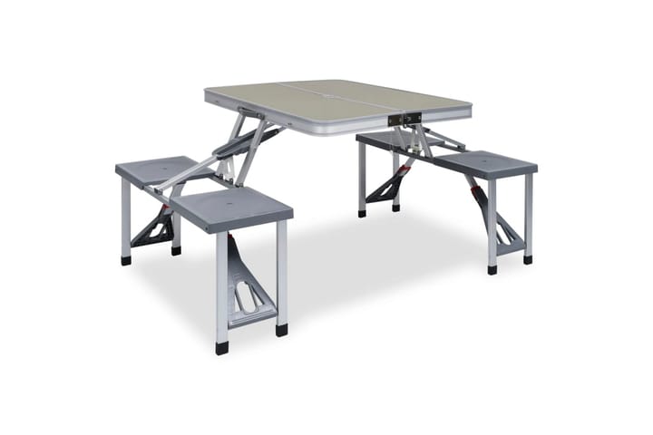 Kokoontaitettava retkipöytä neljällä istuimella - Puutarhakalusteet - Terassipöydät - Retkipöydät