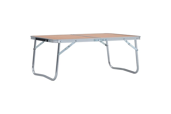 Kokoontaitettava retkipöytä ruskea alumiini 60x40 cm - Puutarhakalusteet - Terassipöydät - Retkipöytä