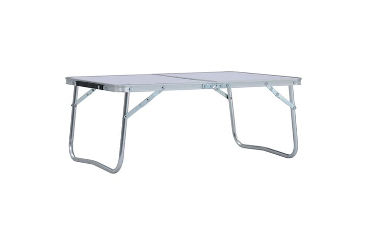 Kokoontaitettava retkipöytä valkoinen alumiini 60x40 cm - Puutarhakalusteet - Terassipöydät - Retkipöytä