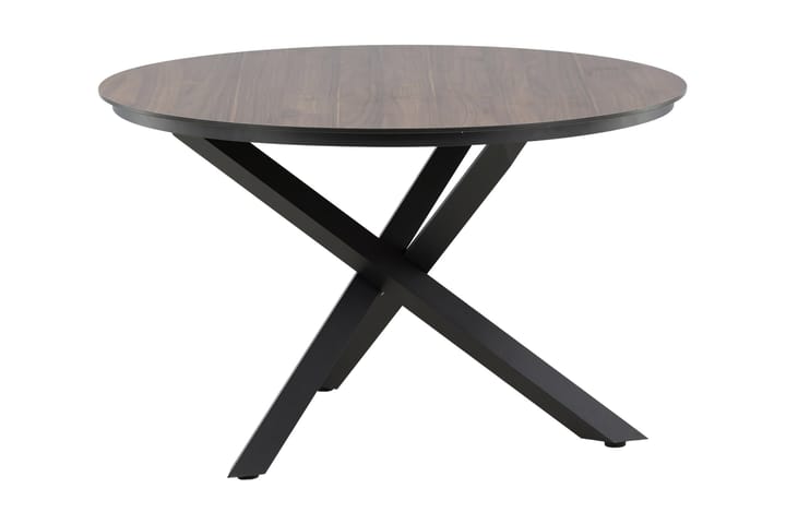 Alpacka Ruokapöytä ø120cm - Musta/Ruskea - Puutarhakalusteet - Terassipöydät - Ruokapöytä terassille