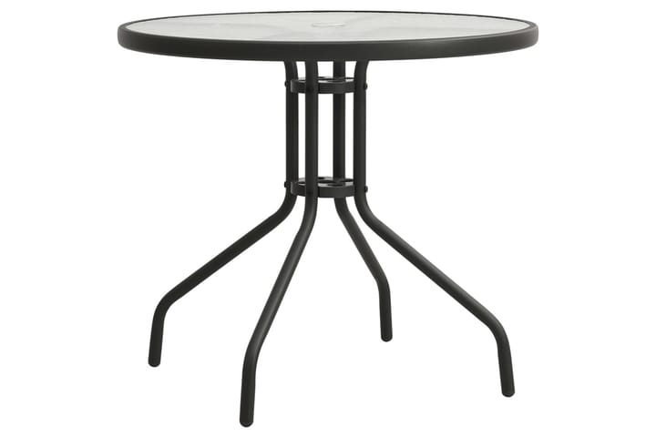 Bistropöytä antrasiitti Ø80x71 cm teräs - Puutarhakalusteet - Terassipöydät - Ruokapöytä terassille