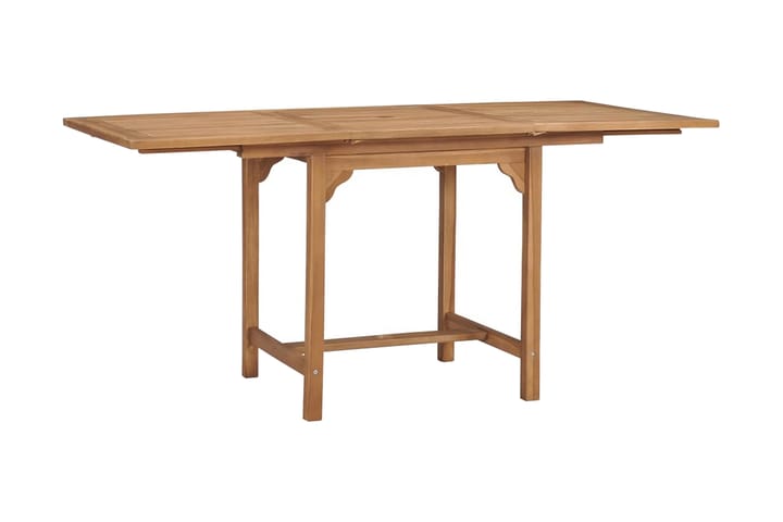 Jatkettava puutarhapöytä (110-160)x80x75 cm täysi tiikki - Ruskea - Puutarhakalusteet - Terassipöydät - Ruokapöytä terassille