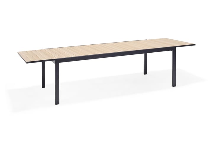 Jatkettava Ruokapöytä Panama 211 cm - Musta/Keltainen - Puutarhakalusteet - Terassipöydät - Ruokapöytä terassille