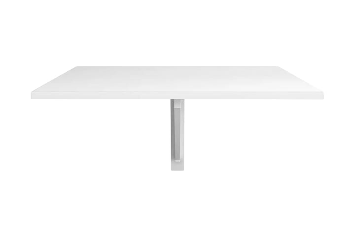 Kokoontaitettava seinäpöytä valkoinen 100x60 cm - Valkoinen - Puutarhakalusteet - Terassipöydät - Ruokapöytä terassille