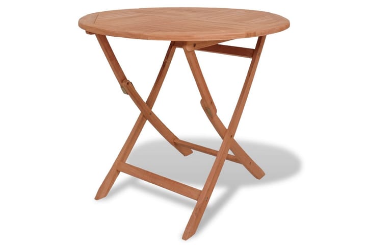 Kokoontaittuva puutarhapöytä 85x76 cm tiikki - Ruskea - Puutarhakalusteet - Terassipöydät - Ruokapöytä terassille