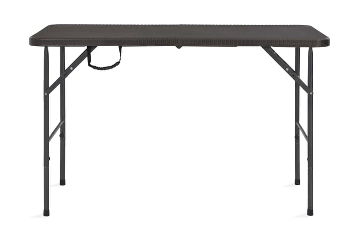 Kokoontaittuva puutarhapöytä HDPE rottingin näköinen ruskea - Ruskea - Puutarhakalusteet - Terassipöydät - Ruokapöytä terassille