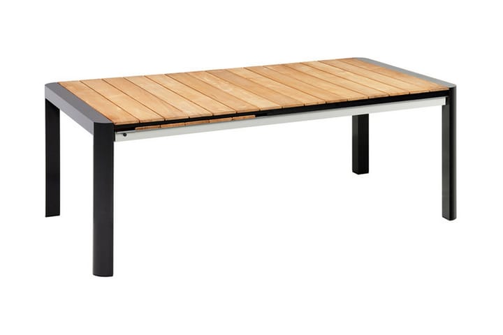 OUTFLEXX Ruokapöytä 180/240x100 cm - Harmaa - Puutarhakalusteet - Terassipöydät - Ruokapöytä terassille