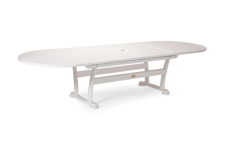 Pöytä Amelia 212 cm Valkoinen - Jatkettava - Puutarhakalusteet - Terassipöydät - Ruokapöytä terassille