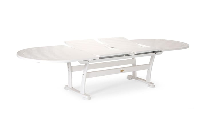 Pöytä Amelia 212 cm Valkoinen - Jatkettava - Puutarhakalusteet - Terassipöydät - Ruokapöytä terassille