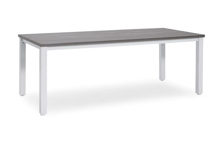 Pöytä Arlöv 90x200 cm Valkoinen/Harmaa - Puutarhakalusteet - Terassipöydät - Ruokapöytä terassille