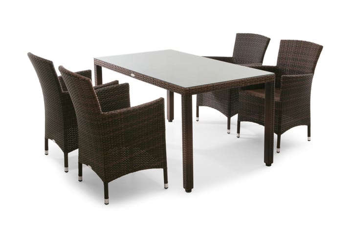 Pöytä Atlanta 80x140cm Polyrottinki - Puutarhakalusteet - Terassipöydät - Ruokapöytä terassille