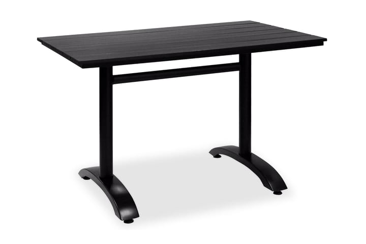 Pöytä Brighton 70x120 cm Musta - Puutarhakalusteet - Terassipöydät - Ruokapöytä terassille