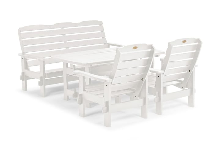 Pöytä Hacienda 90x165 cm Valkoinen - Puutarhakalusteet - Terassipöydät - Ruokapöytä terassille